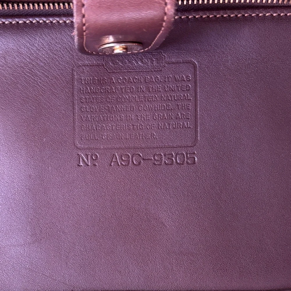 Coach Dark Brown Leather Tote - Picture 10 of 11